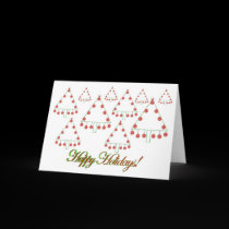 Basketball Christmas Tree Farm Card cards