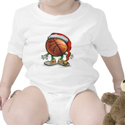 Basketball Christmas Tshirts by FunGraphix