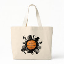 Basketball City Tote Bags