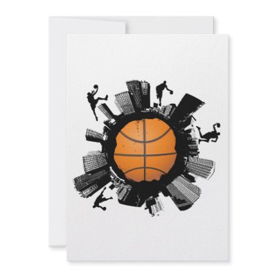 Basketball City Invitation by TheArtOfPamela