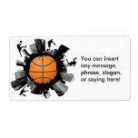 Basketball City Shipping Label