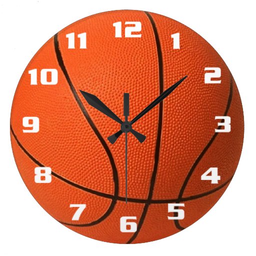 Basketball Clock Zazzle