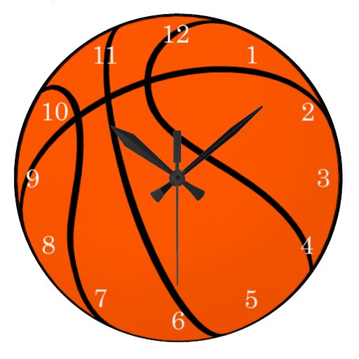 basketball clock Zazzle