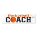 Basketball Coach bumper stickers