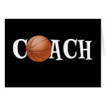 Basketball Coach Greeting Cards