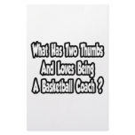 Basketball Coach Joke...Two Thumbs Stationery