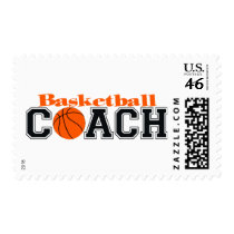 Basketball Coach Postage Stamp