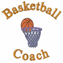Basketball Coach Shirt or Jacket embroidered shirts