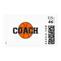 Basketball Coach T-shirts and Gifts. Postage Stamps