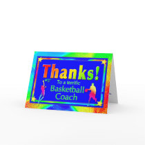 Basketball Coach Thank You Card