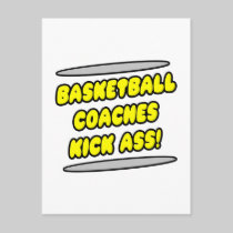 Basketball Coaches Kick Ass! Postcards