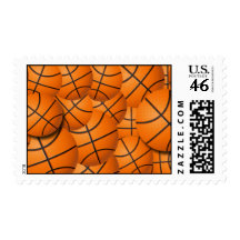 BASKETBALL COLLAGE POSTAGE STAMP