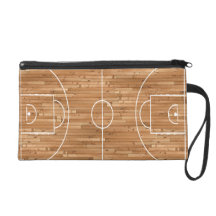 Basketball Court Case Cover Wristlet Clutch