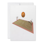 Basketball Court Custom Invitations