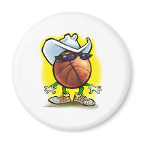 Basketball Cowboy magnets by FunGraphix Basketball Cowboy magnets