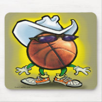 Basketball Cowboy mousepads by FunGraphix Basketball Cowboy mousepads