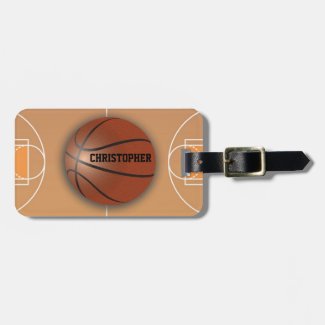 Basketball Custom Luggage Tag