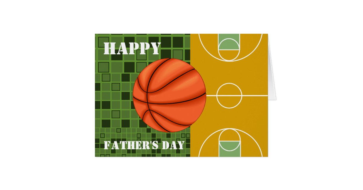 Basketball Dad Happy Father's Day Card Zazzle