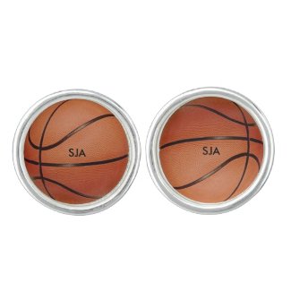 Basketball Design Cuff Links