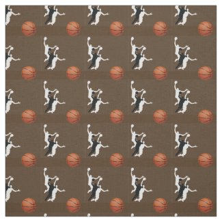 Basketball Design Fabric