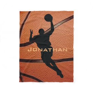 Basketball Design Fleece Blanket