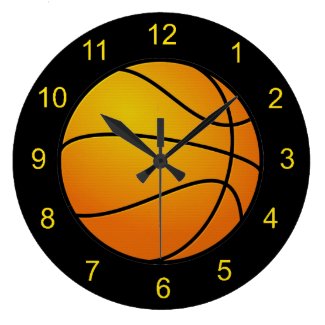 Basketball Design Wall Clock
