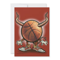 Basketball Devil Personalized Invitations