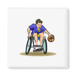 Basketball Dribble Fridge Magnet