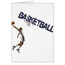 Basketball Dunk Greeting Cards