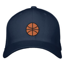basketball embroidered hat