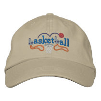 Basketball embroidered hats