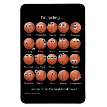Basketball Emotions Magnet