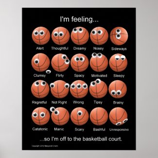 Basketball Emotions Poster