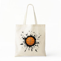 Basketball Explosion Tote Bags