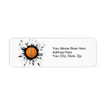 Basketball Explosion Return Address Labels