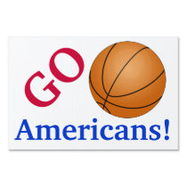 Basketball Fan Go Team Customizable Sports Lovers yard signs