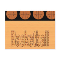 Basketball Fan Postcard by karenwhiteskreations Basketball Fan Postcard