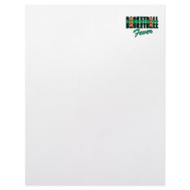 basketball fever black and green letterhead design