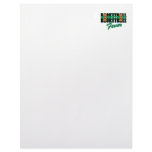 basketball fever black and green letterhead design
