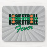 basketball fever black and green mousepad