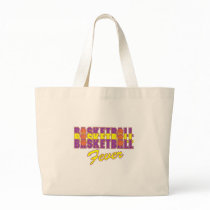 basketball fever purple and gold design bags