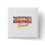 basketball fever purple and gold design button