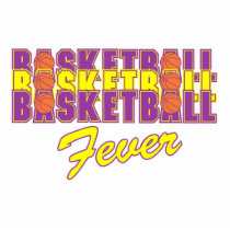 basketball fever purple and gold design photo sculptures