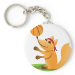 Basketball fox key chains