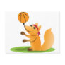 Basketball fox postcard