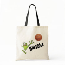Basketball Frog Tote Bag by ticklemonkey Basketball Frog Tote Bag