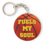 BASKETBALL FUELS MY SOUL keychain