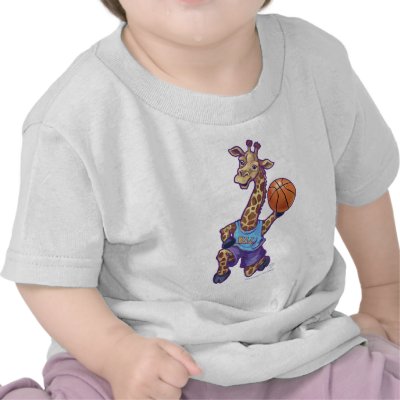 Basketball Giraffe Infant T-Shirts by ImagineThatDesign