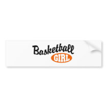 Basketball Girl Bumper Sticker