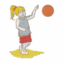 Basketball Girl embroidered shirts by ZazzleEmbroidery Basketball Girl embroidered shirts